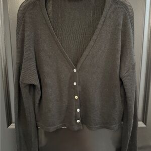 Double Zero lightweight Black Cardigan Sweater size S